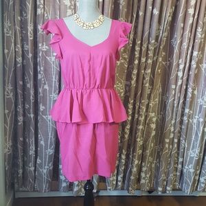 A new York sz m pink dress